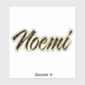 Noemi black gold Lettering Aufkleber Sticker (Vel)