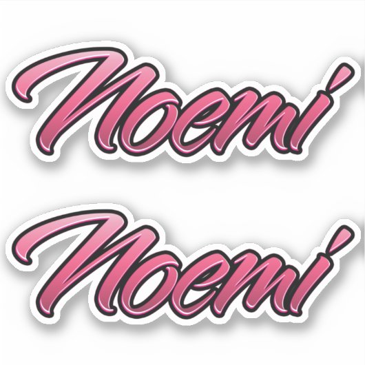 Noemi faded pink Aufkleber Sticker Stickerset (Voorkant)