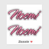 Noemi faded pink Aufkleber Sticker Stickerset (Vel)