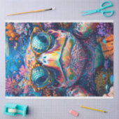 Noen Heldergekleurde Zeeen Turtle Decoupage Tissuepapier (Craft)