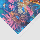 Noen Heldergekleurde Zeeen Turtle Decoupage Tissuepapier (Detail)