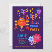 NOEON ROBOT 2de verjaardag van de Jongen Meisje Kaart (Voorkant)