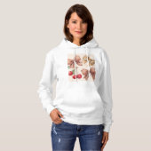 Nœuds roses & cerises coquette hoodie (Voorkant volledig)