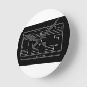 Noface Wandklok (Hoek)