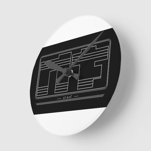 Noface Wandklok (Hoek)