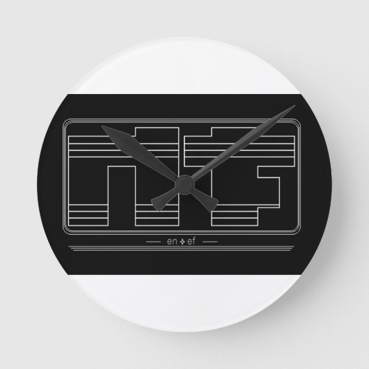 Noface Wandklok (Voorkant)