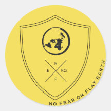 #NOFEARONFLATEARTH LABEL 1 STICKER