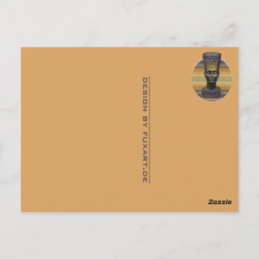 Nofretete Briefkaart (Achterkant)