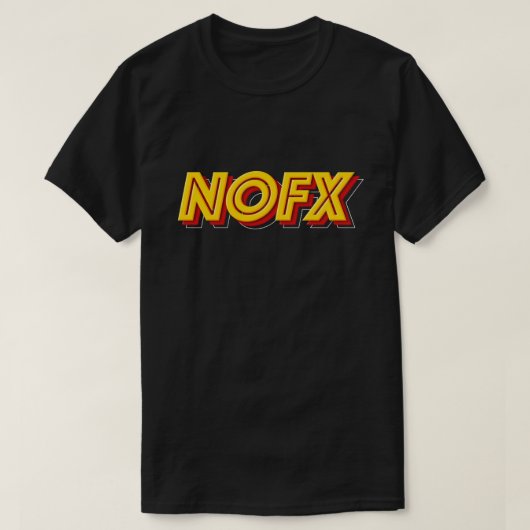 NOFX BAND MERCH TYPE T-SHIRT (Design voorkant)
