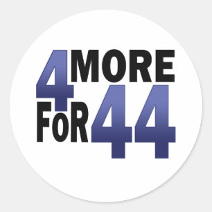 Nog 4 voor 44 ronde sticker