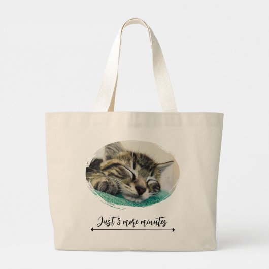 Nog 5 minuten Canvas tas (Achterkant)