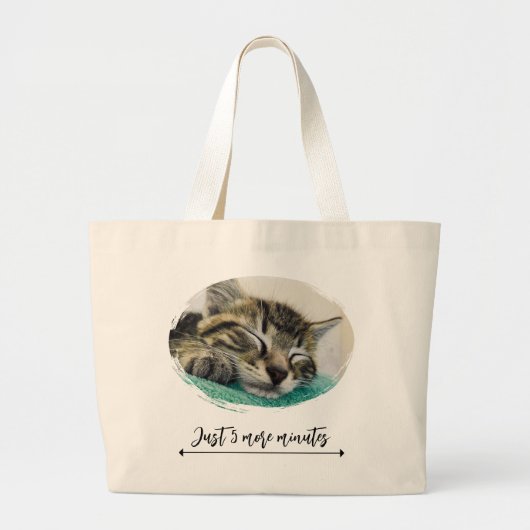 Nog 5 minuten Canvas tas (Voorkant)