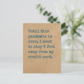 Nog 6 meter verwijderd van mijn creditcard briefkaart (Staand voorkant)