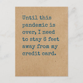 Nog 6 meter verwijderd van mijn creditcard briefkaart