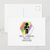 Nog bezig met het landen briefkaart (Voorkant / Achterkant)