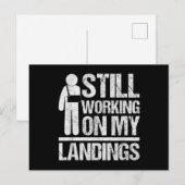 Nog bezig met mijn Landings Gebeurt snel weer Gebr Briefkaart (Voorkant / Achterkant)