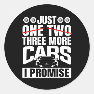 Nog drie auto's ik beloof autoliefhebbers Mannen v Ronde Sticker
