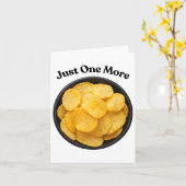 Nog één aardappelchip - kan het niet laten kaart (Gele Bloem)