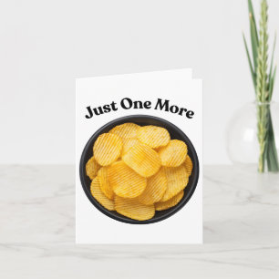 Nog één aardappelchip - kan het niet laten kaart