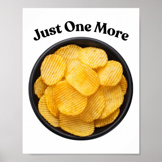 Nog één aardappelchip - kan het niet laten poster (Voorkant)