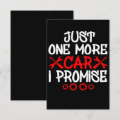 Nog één auto die ik beloof bedankkaart (Voorkant / Achterkant)