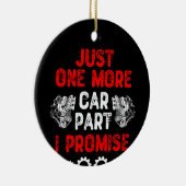 Nog één auto die ik beloof keramisch ornament (Rechts)