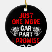 Nog één auto die ik beloof keramisch ornament (Voorkant)