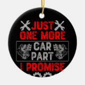 Nog één auto die ik beloof keramisch ornament (Voorkant)