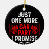 Nog één auto die ik beloof keramisch ornament (Voorkant)
