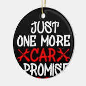 Nog één auto die ik beloof keramisch ornament (Links)