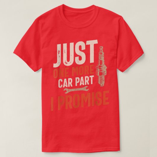 Nog één auto die ik beloof t-shirt (Design voorkant)