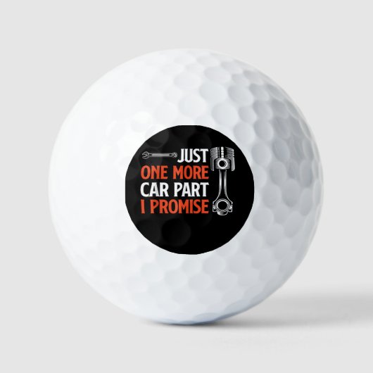 Nog één auto in mijn belofte - autoliefhebber golfballen (Voorkant)
