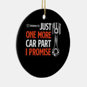 Nog één auto in mijn belofte - autoliefhebber keramisch ornament (Rechts)