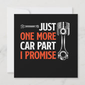 Nog één auto in mijn belofte - autoliefhebber save the date (Achterkant)