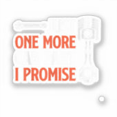 Nog één auto in mijn belofte - autoliefhebber sticker (Voorkant)