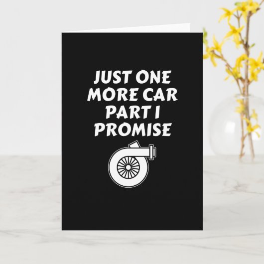 Nog een auto-onderdeel dat ik beloof kaart (Gele Bloem)