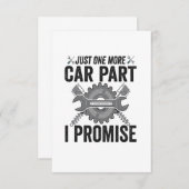 Nog één auto-onderdeel: Funny Mechanic Bedankkaart (Voorkant / Achterkant)