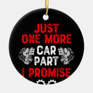Nog één auto-onderdeel I-belofte Keramisch Ornament