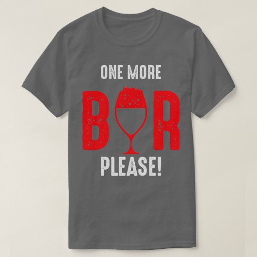 nog een biertje alstublieft t-shirt (Design voorkant)