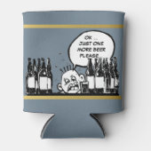 nog een biertje , koele drink cartoon blikjeskoeler (Voorkant)