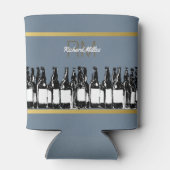 nog een biertje , koele drink cartoon blikjeskoeler (Achterkant)