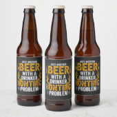 Nog een biertje met een drinkjachtprobleem bier etiket (Flessen)