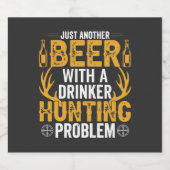 Nog een biertje met een drinkjachtprobleem bier etiket (Enkel label)