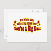Nog een big deal-ontwerp briefkaart (Voorkant / Achterkant)