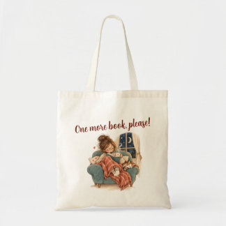 Nog één boek, alstublieft! | Cozy Boekliefhebber T Tote Bag