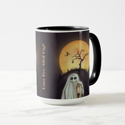 Nog een boog-tiful dag! Zwart handvat Mok (Voorkant rechts)