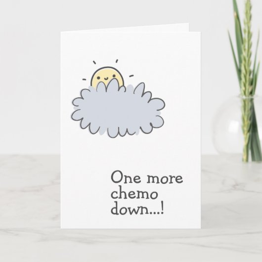 Nog een Chemo neer! Creditcard voor kankeronderste Kaart (Voorkant)
