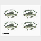 Nog een crappie dag! ovale sticker (Vel)
