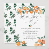 Nog een | Cutie | ORANJE BABY SHOWER Kaart (Voorkant / Achterkant)