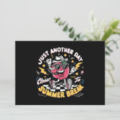 Nog een dag dichter bij de zomervakantie leraar kaart (Staand voorkant)